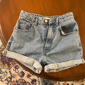 Light Denim Zara Shorts